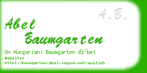 abel baumgarten business card